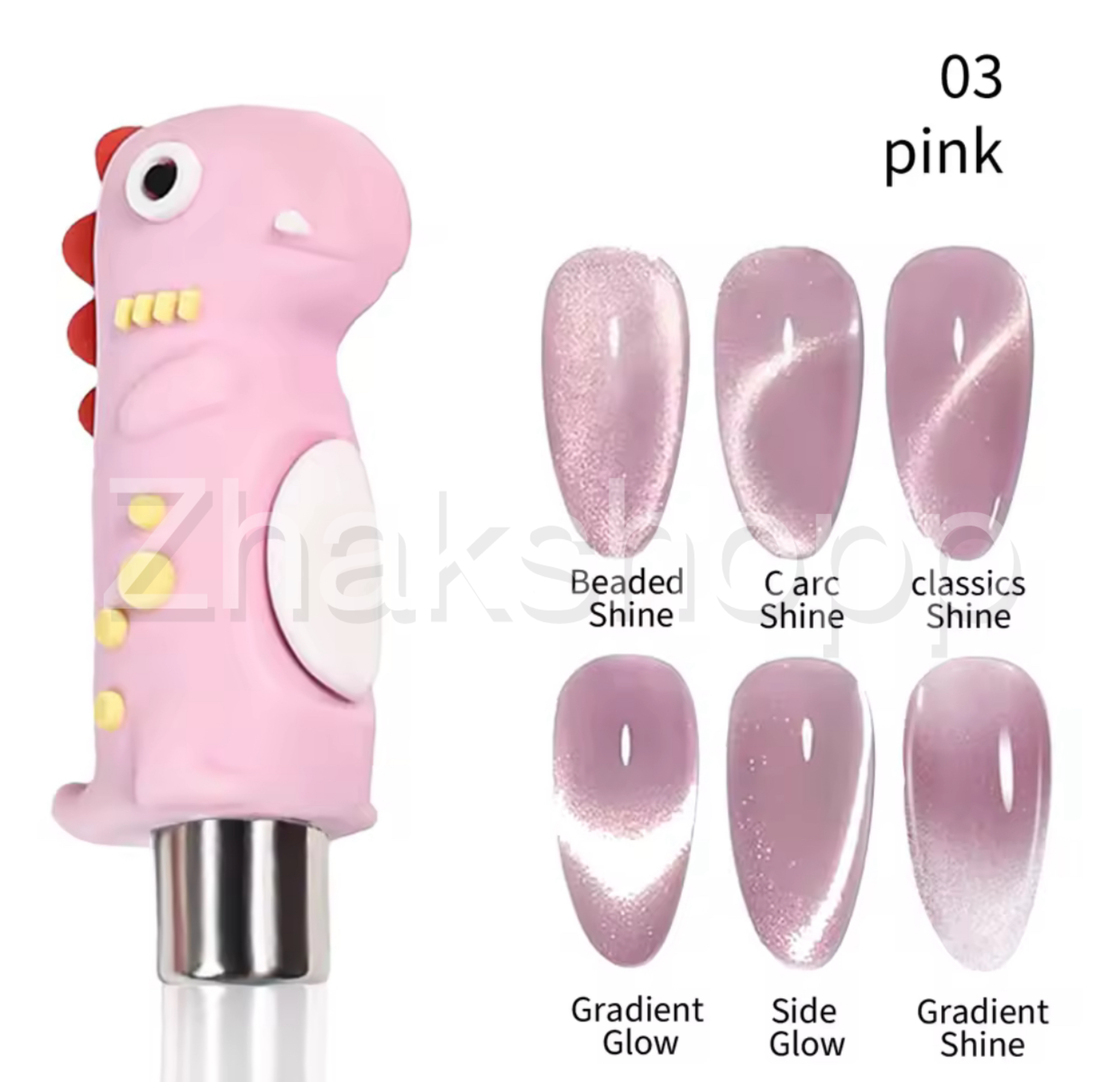 مگنت کاشت ناخن سلیکونی طرح عروسکی آیس سرامیک ژل سیلک