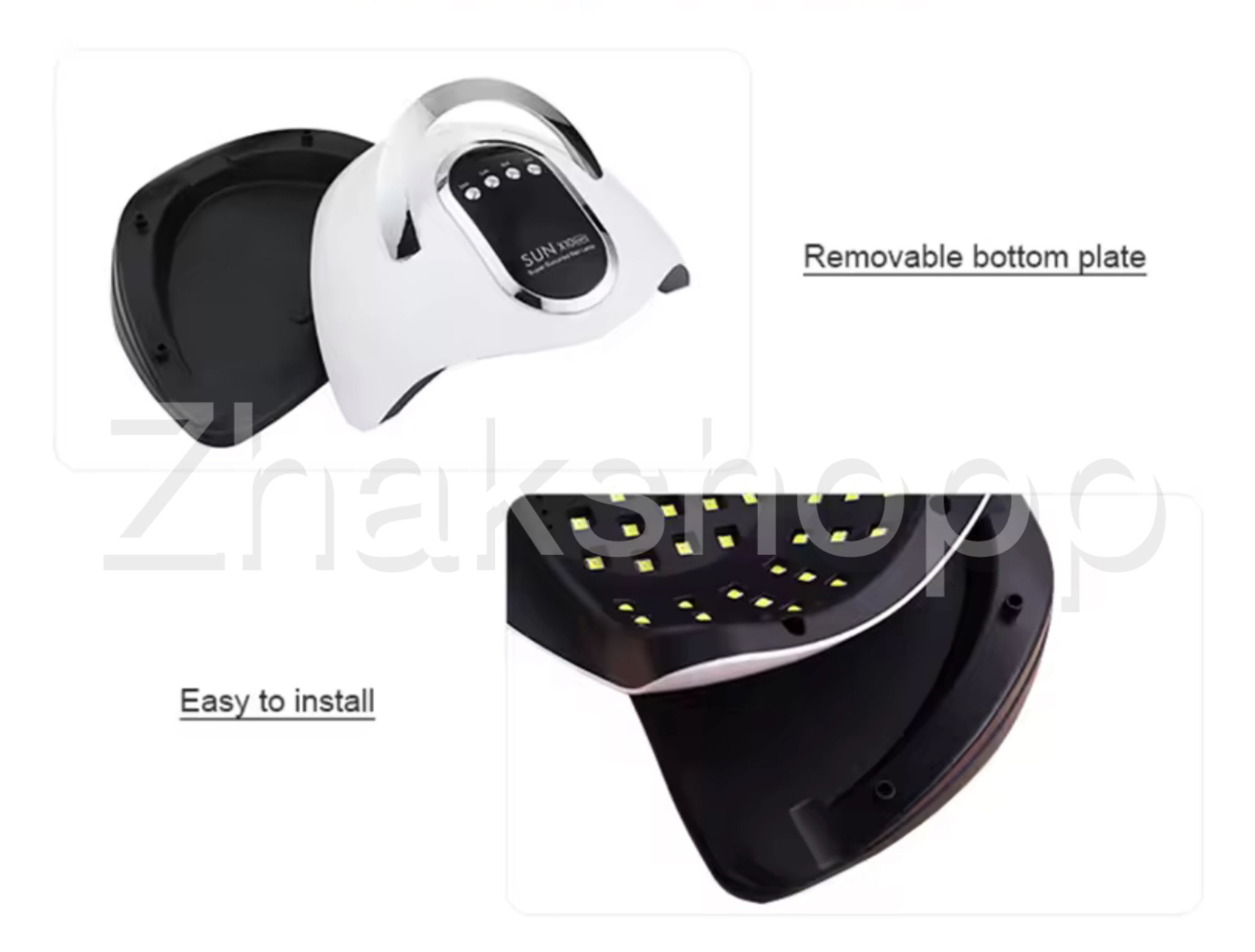 دستگاه یووی سان مدل x10 max دارای 66 Led با قدرت ۲۸۰ وات