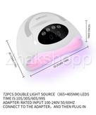 دستگاه یووی سان مدل x17 max دارای 72 Led با قدرت 320 وات