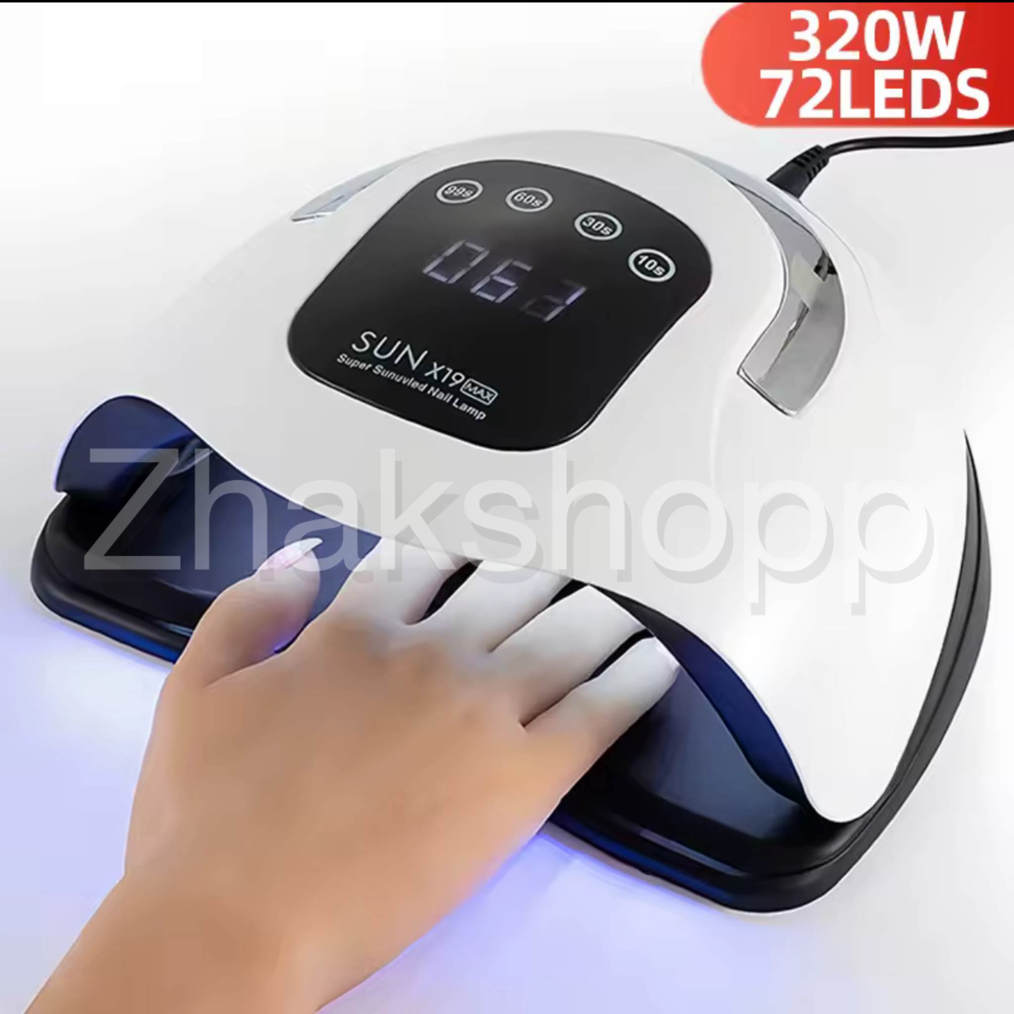 دستگاه یووی سان مدل x19 max دارای 72 Led با قدرت 320 وات